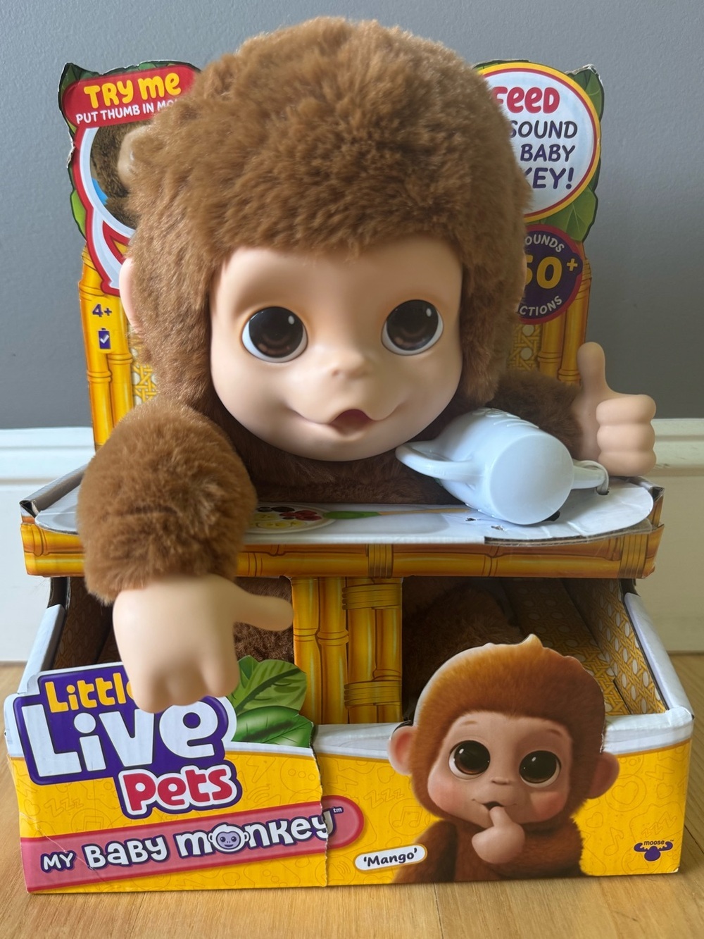 Little Live Pets My Baby Monkey Mango NIB Interactive Toy New In Box